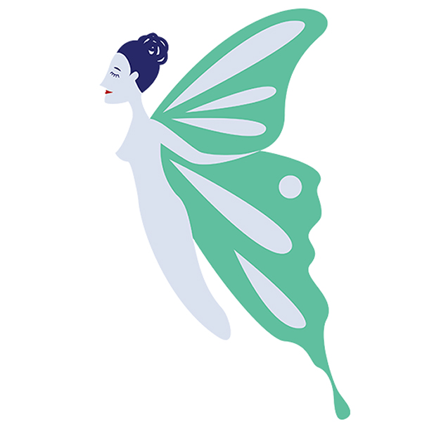 Femme papillon Illustration mit Illustrator Amandine Boisseaux